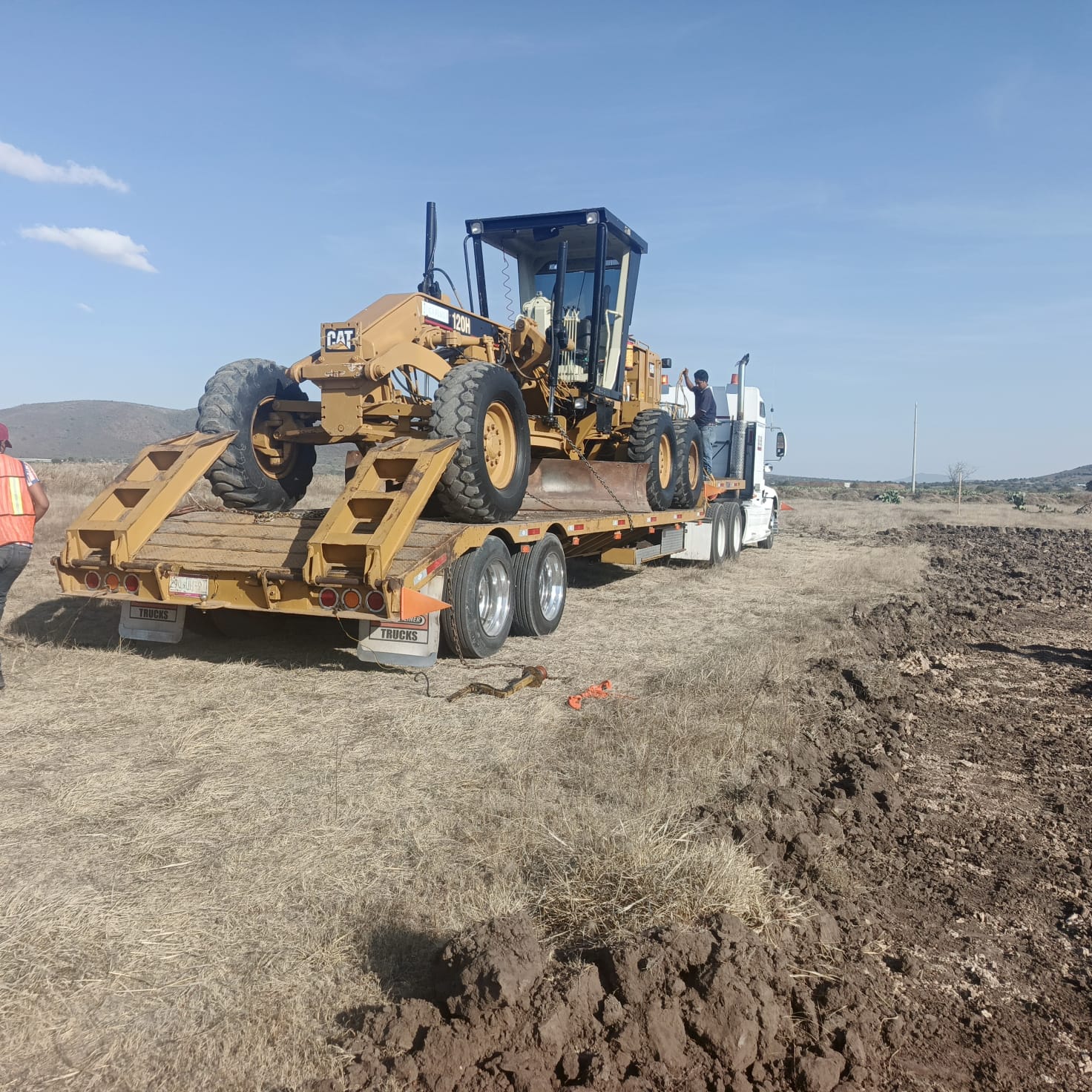 Heavy machinery at a construction site
